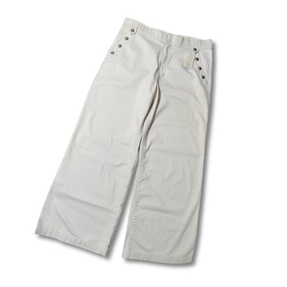 St. John’s Bay Wide Leg Pants Birch High Rise Easy Fit Stretch Size 16 NWT - Picture 4 of 10